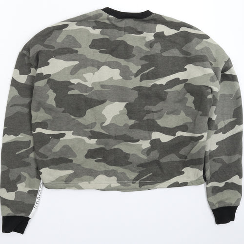 New Look Girls Multicoloured Camouflage  Pullover Sweatshirt Size 14-15 Years