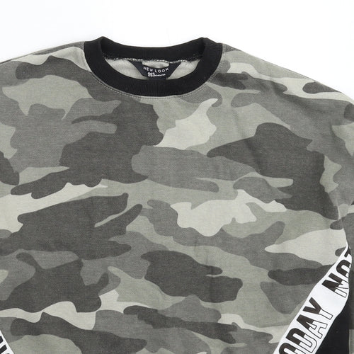 New Look Girls Multicoloured Camouflage  Pullover Sweatshirt Size 14-15 Years
