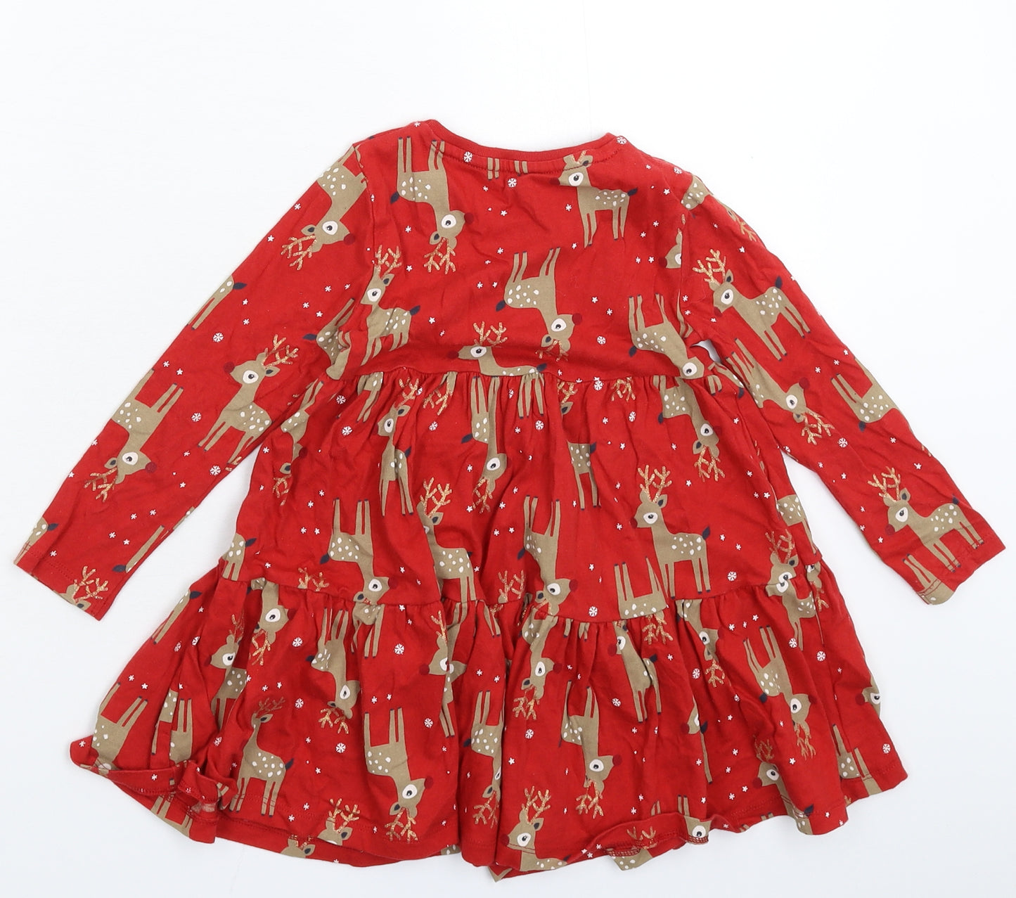 F&F Girls Red   Fit & Flare  Size 3-4 Years
