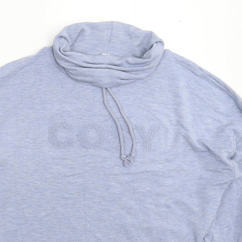 Marks and Spencer Womens Blue   Pullover Hoodie Size 10  - Lounge