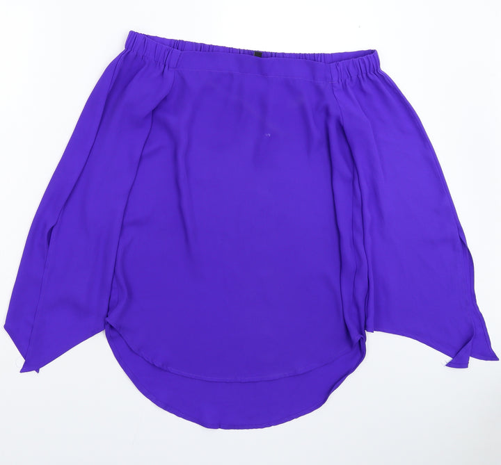 New Look Womens Blue   Basic Blouse Size 8
