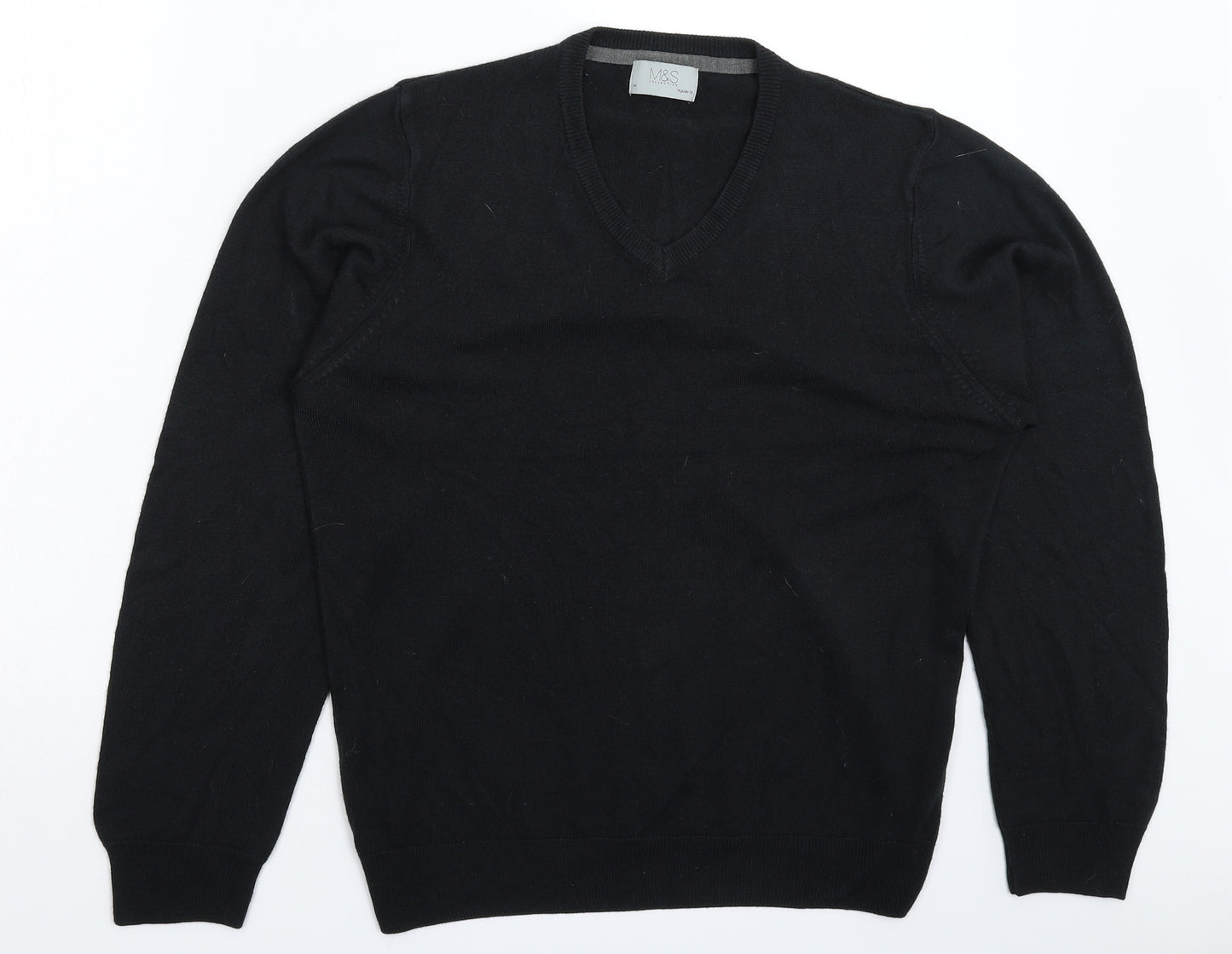 Marks and Spencer Womens Black  Knit Pullover Jumper Size M
