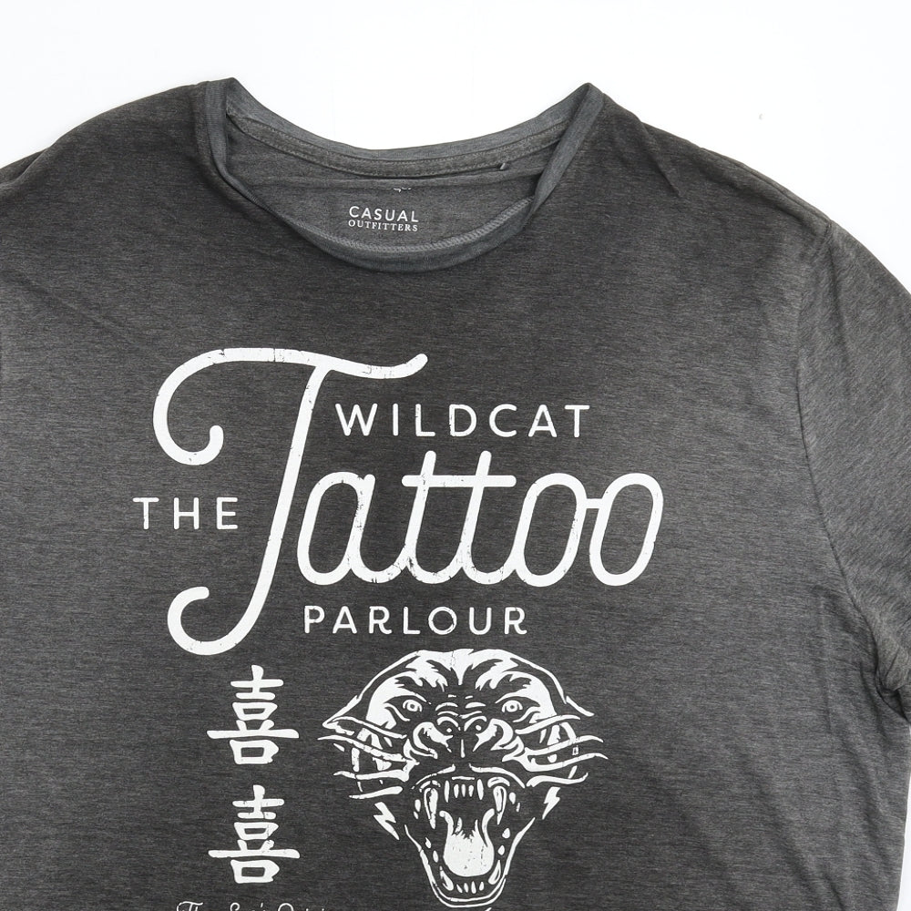 George Mens Grey    T-Shirt Size 2XL