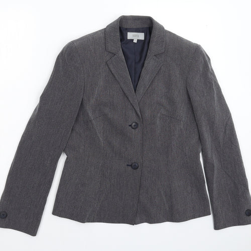 Marks and Spencer Womens Blue Spotted  Jacket Blazer Size 12