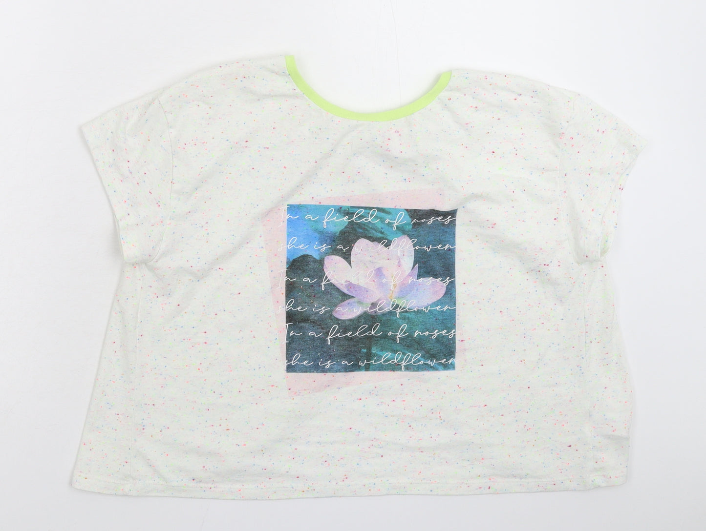 NEXT Girls White   Basic T-Shirt Size 14 Years  - Relaxed