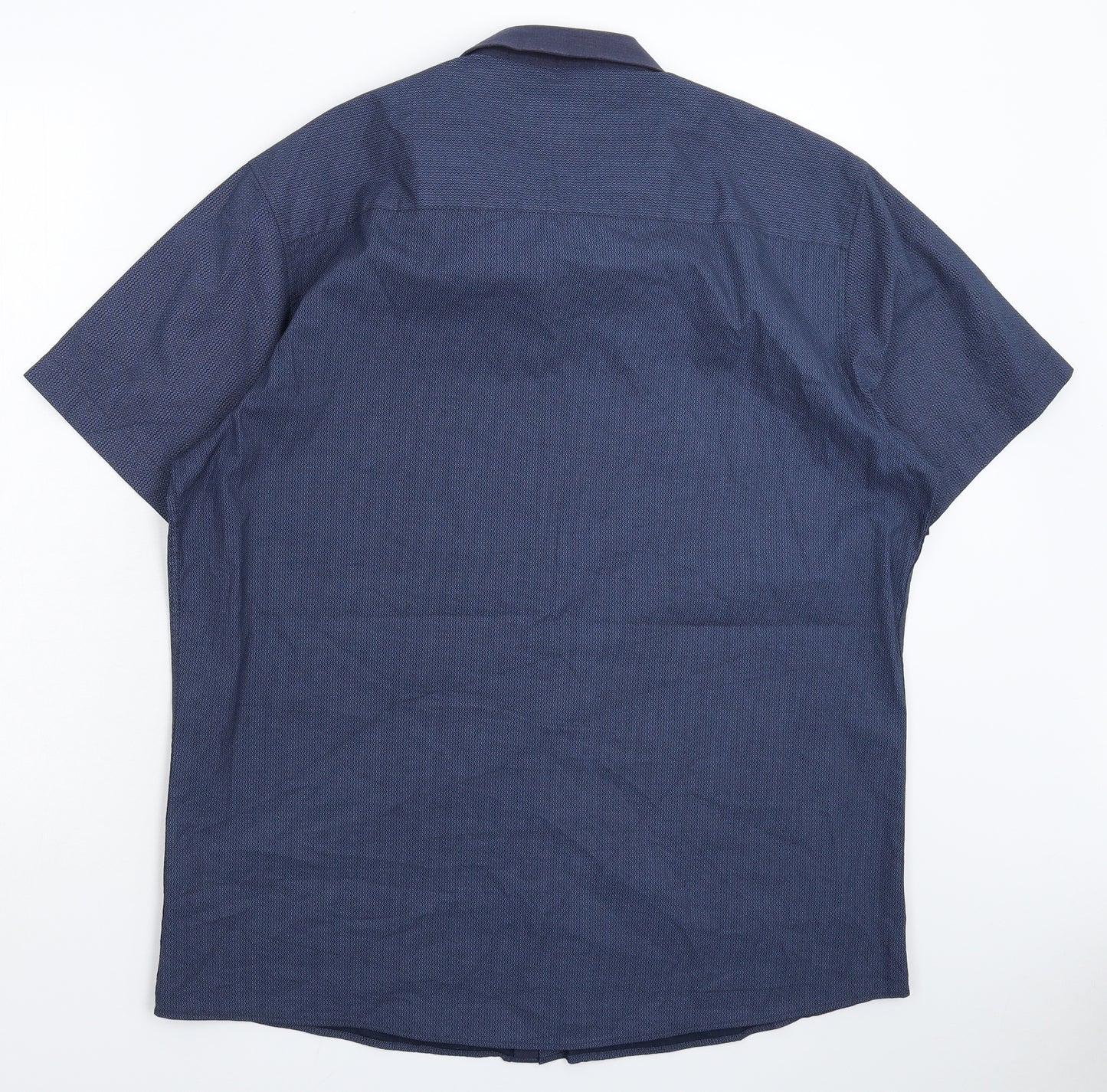 Peacocks Mens Blue    Button-Up Size XL