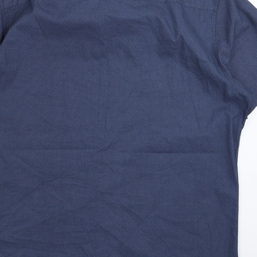 Peacocks Mens Blue    Button-Up Size XL