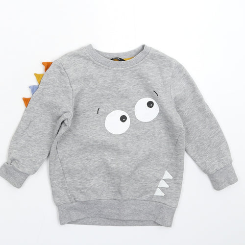 George Boys Grey   Pullover Sweatshirt Size 3-4 Years