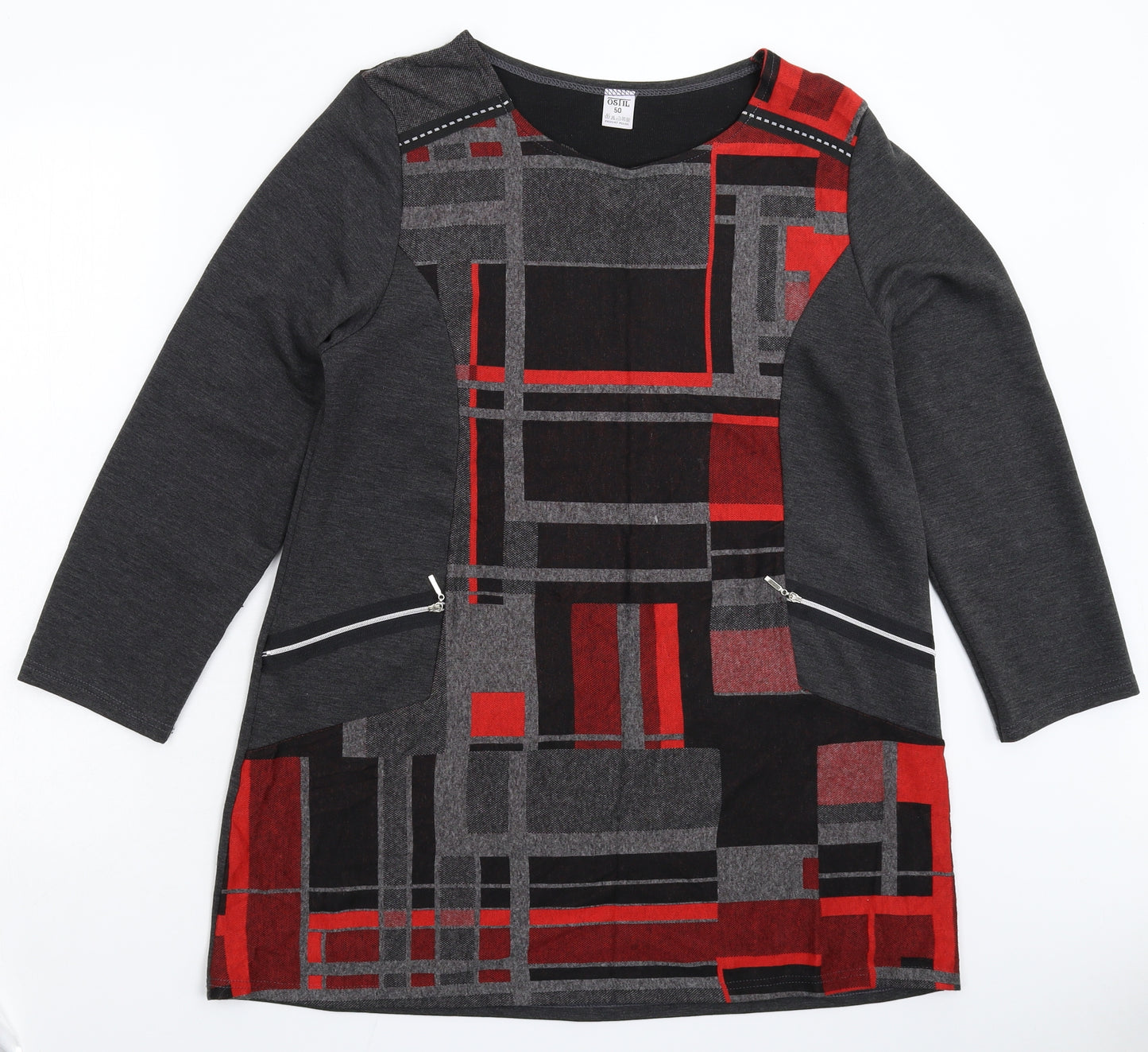 Ostil Womens Multicoloured Geometric  Mini  Size L