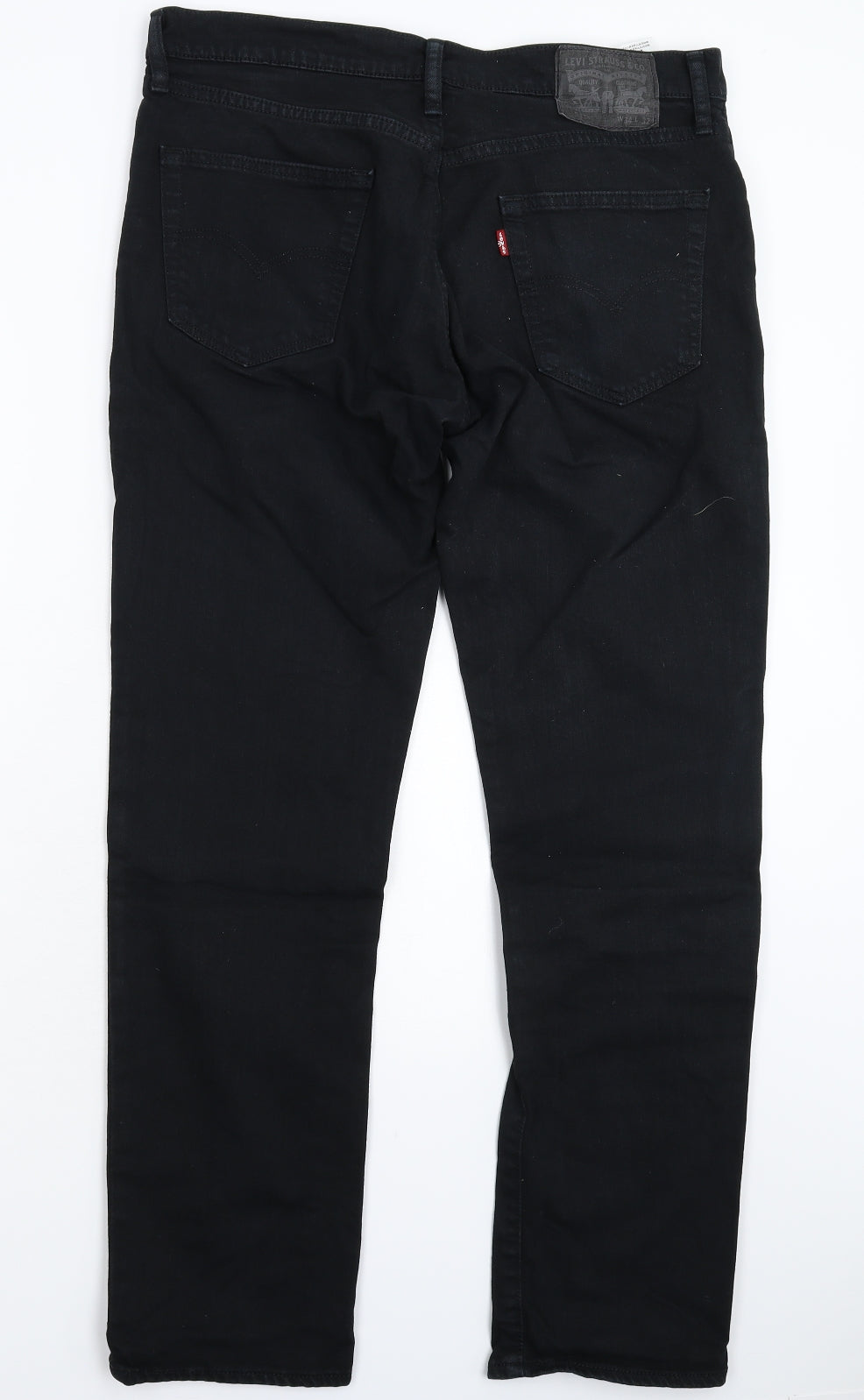 Levi's Mens Black  Denim Straight Jeans Size 34 L32 in