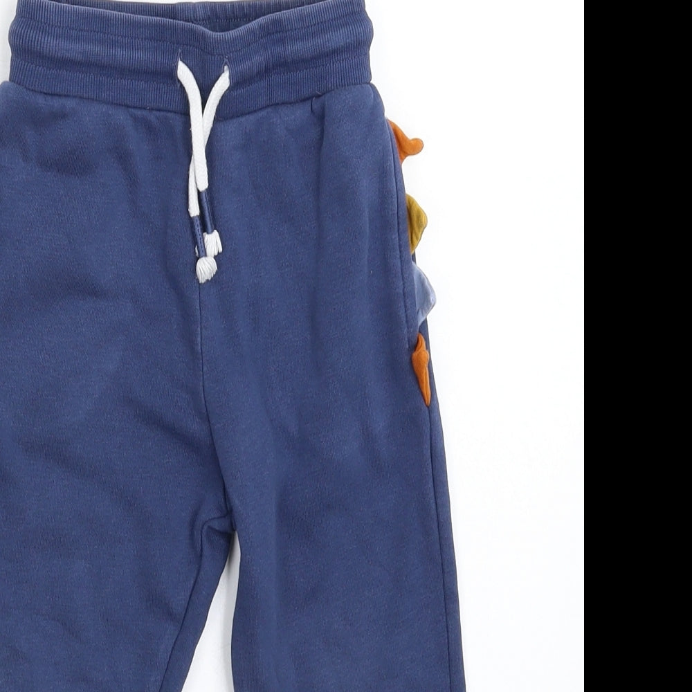 George Boys Blue   Jogger Trousers Size 3-4 Years