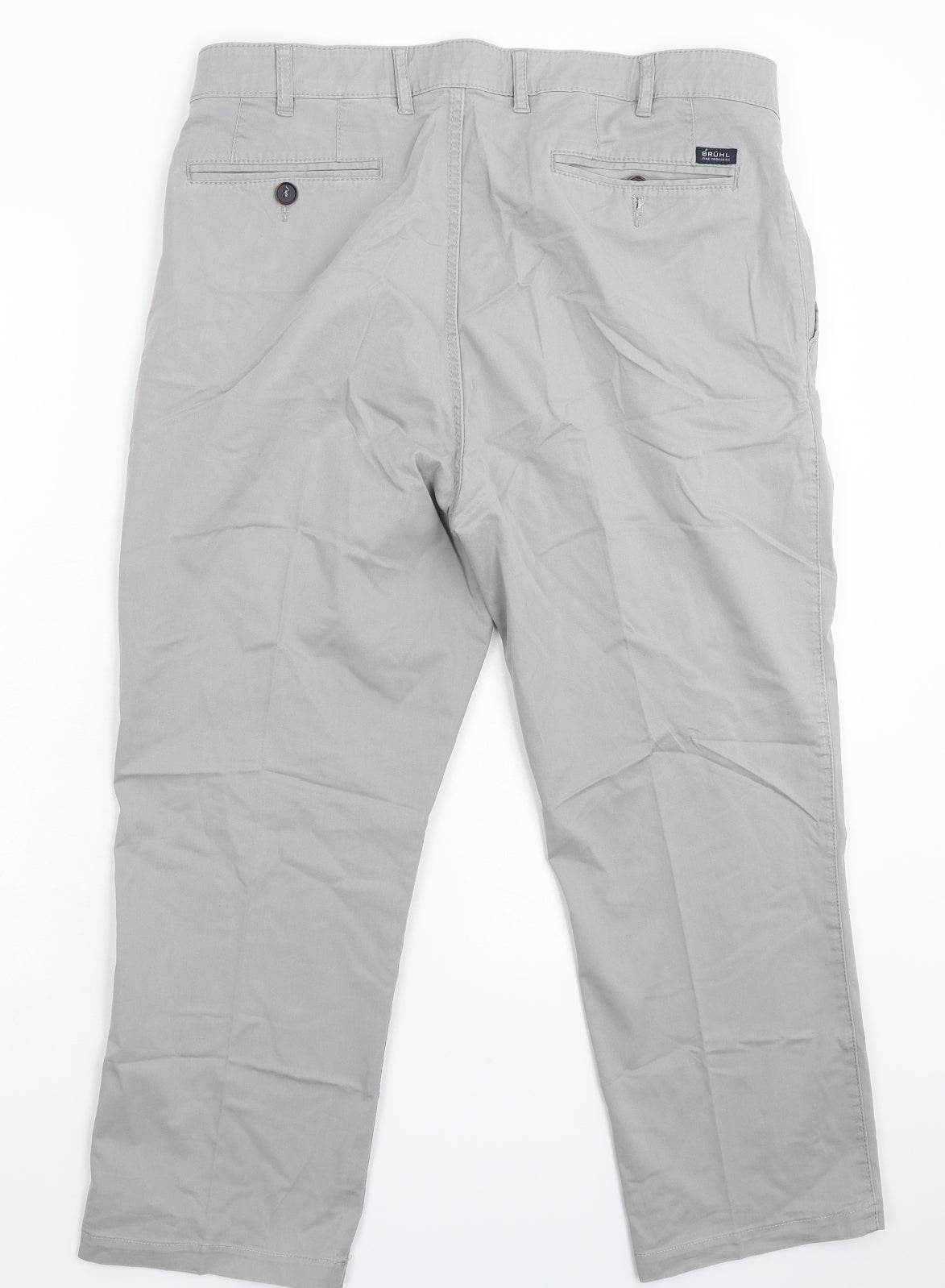 Bruhl Mens Grey   Cropped Trousers Size 36 L24 in