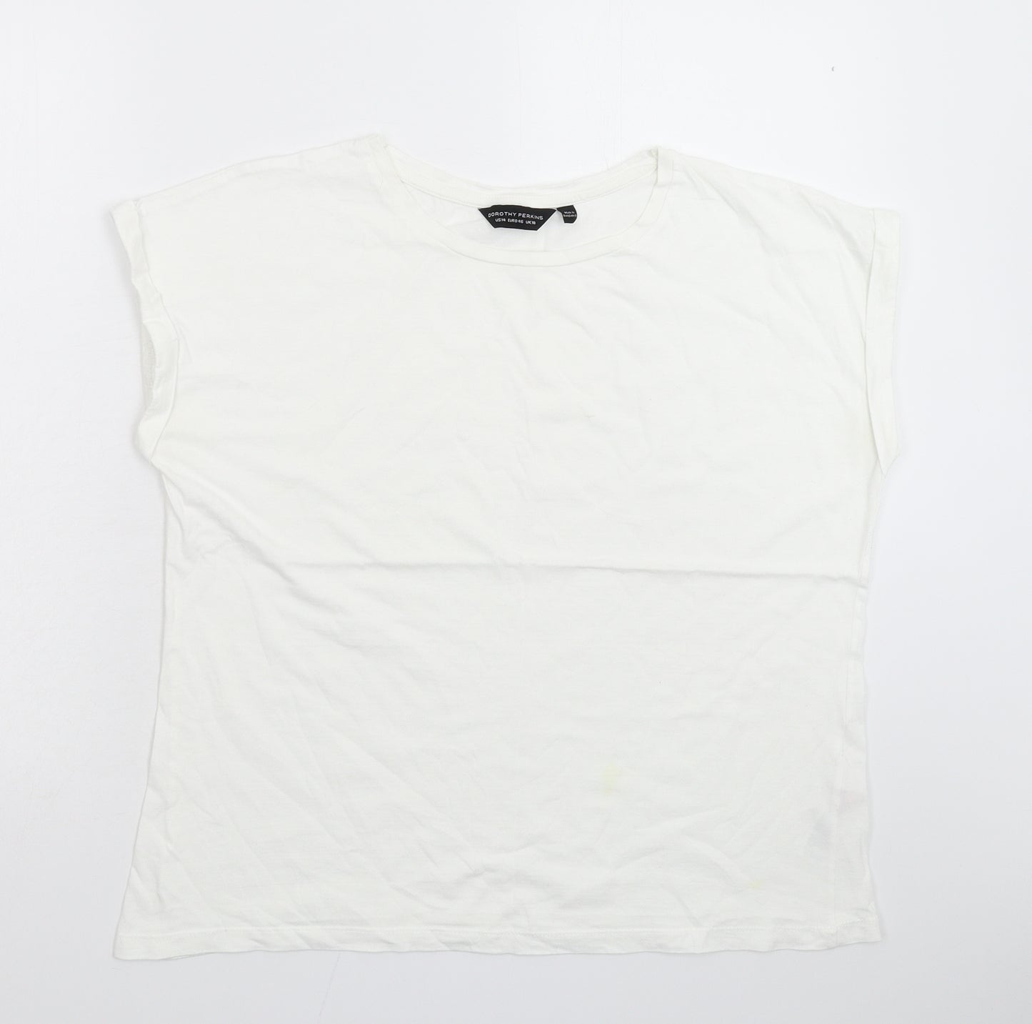 Dorothy Perkins Womens White   Basic T-Shirt Size 18