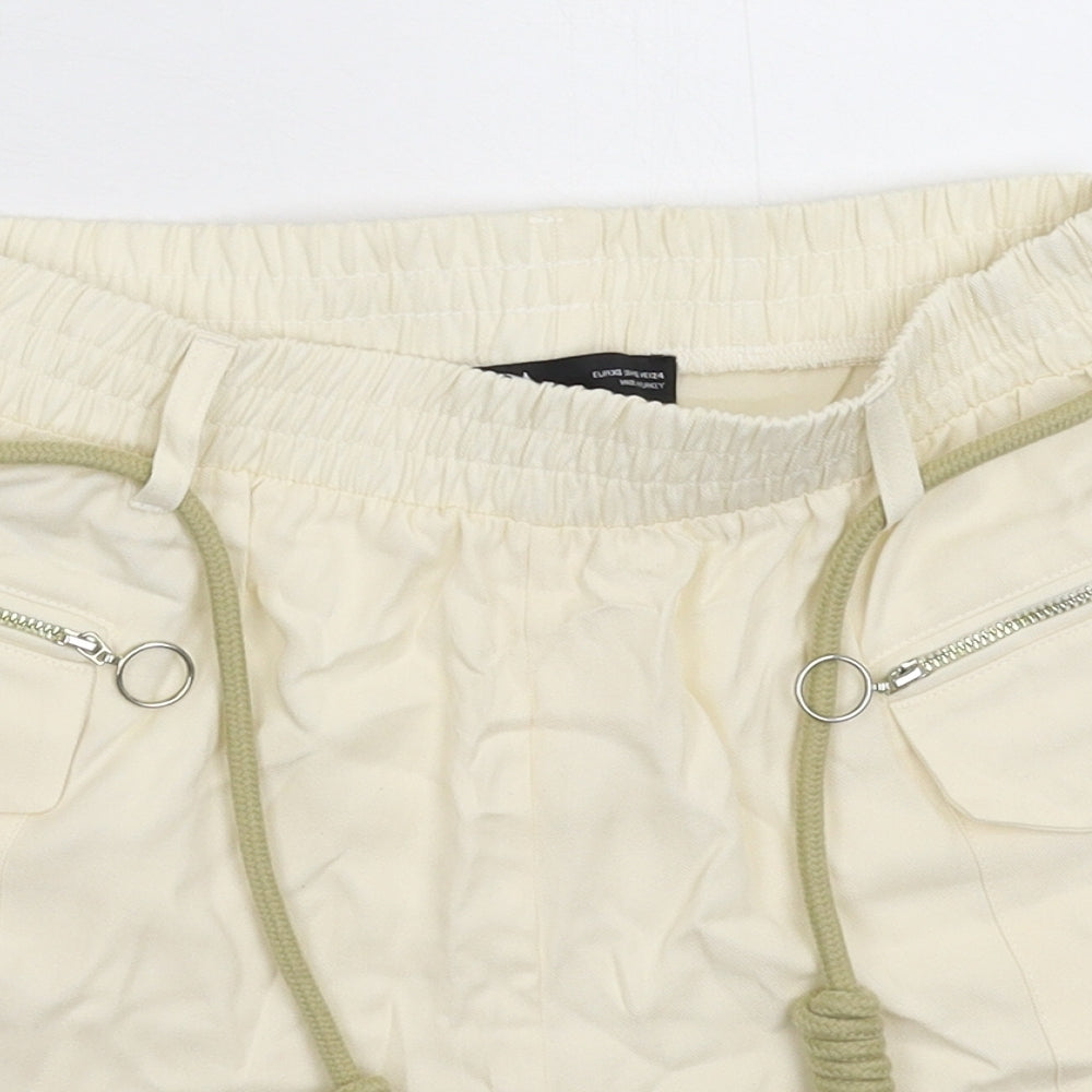 Zara Womens Beige   Hot Pants Shorts Size XS