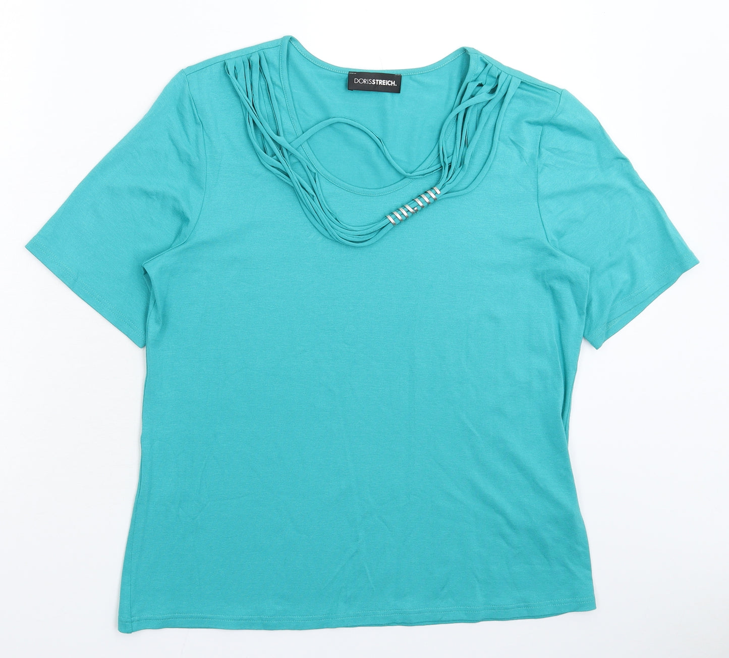 Dorisstreich Womens Green   Basic T-Shirt Size 12