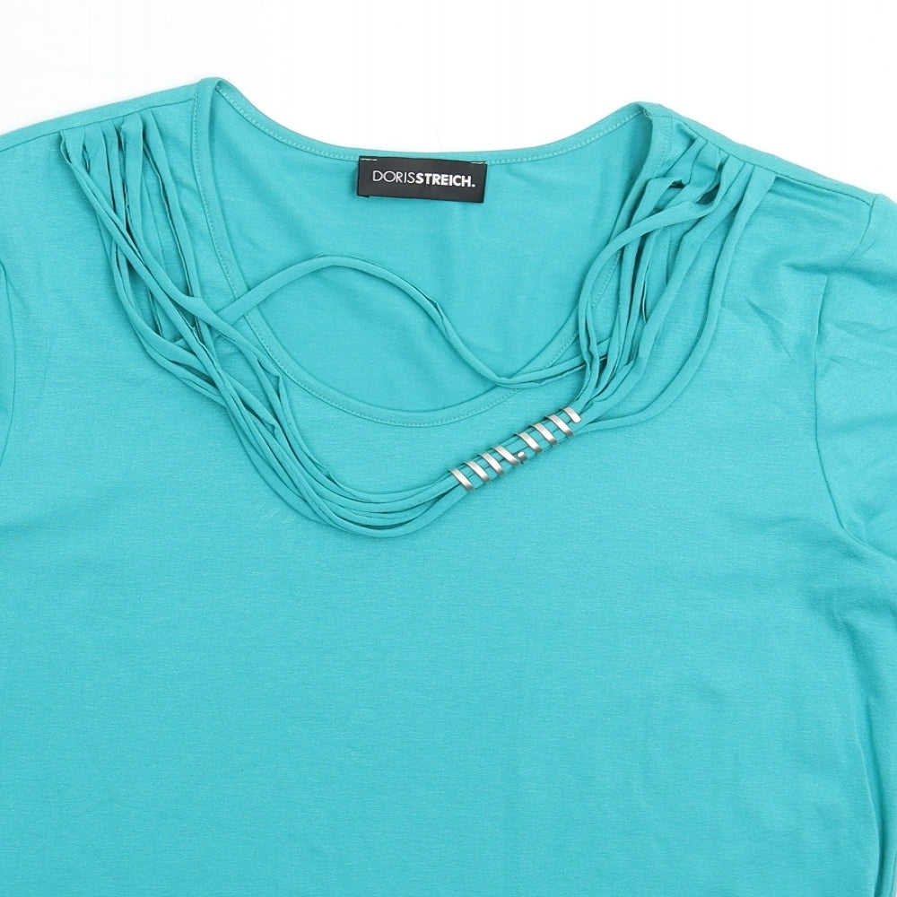 Dorisstreich Womens Green   Basic T-Shirt Size 12