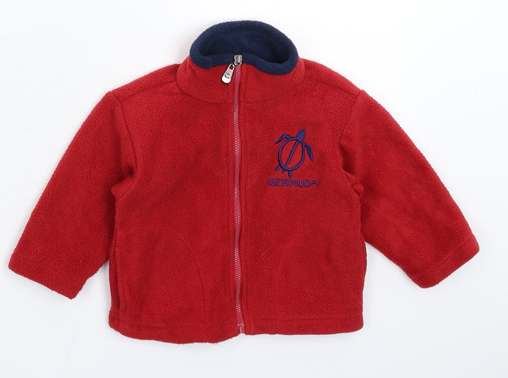 Bermuda Baby Red  Fleece Jacket  Size 12 Months