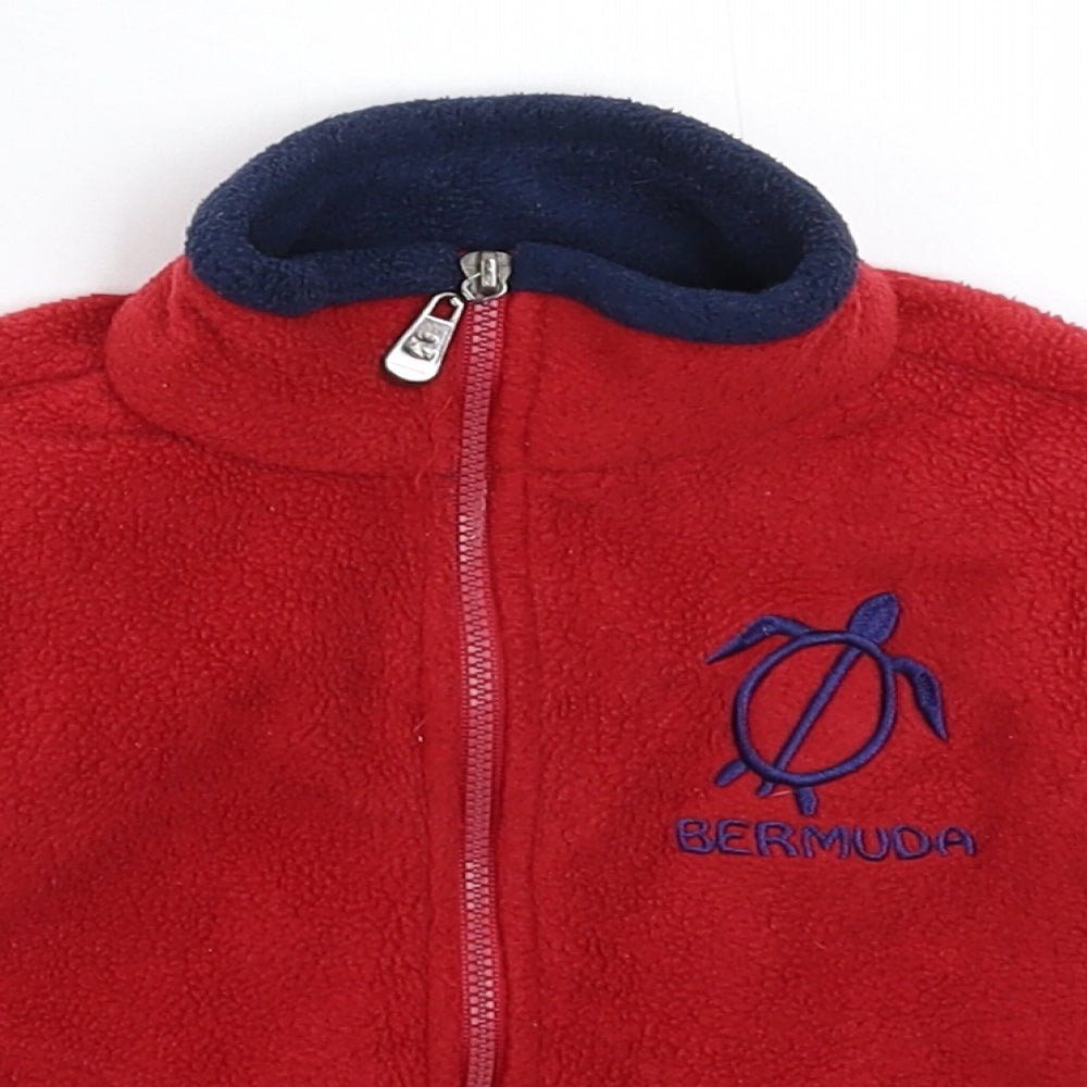 Bermuda Baby Red  Fleece Jacket  Size 12 Months