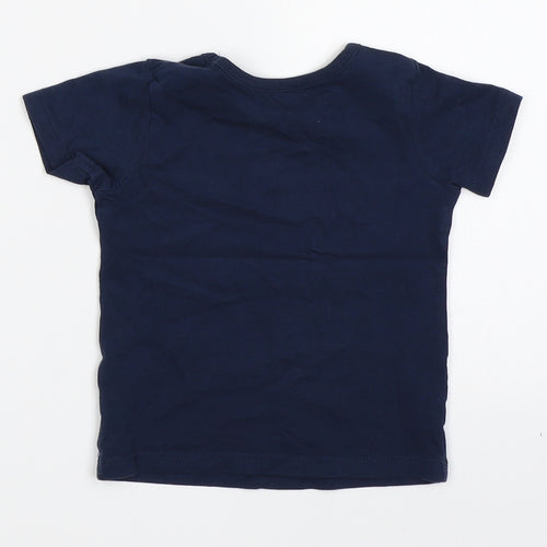George Boys Blue   Basic T-Shirt Size 6-9 Months