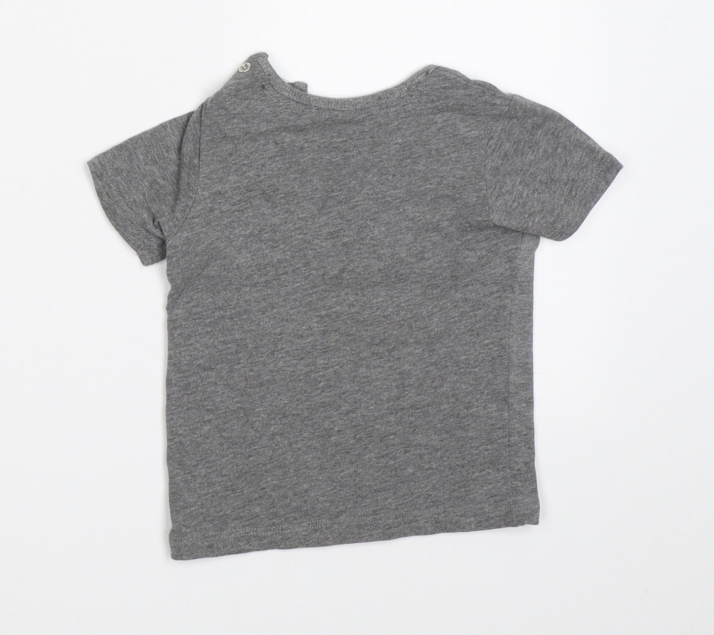 George Boys Grey   Basic T-Shirt Size 6-9 Months