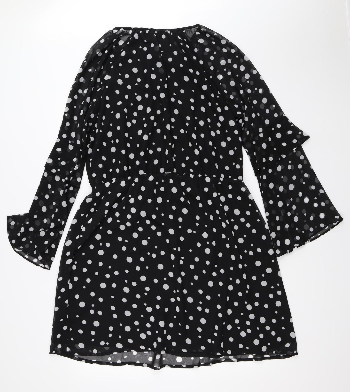 Very Womens Black Polka Dot  Fit & Flare  Size 18
