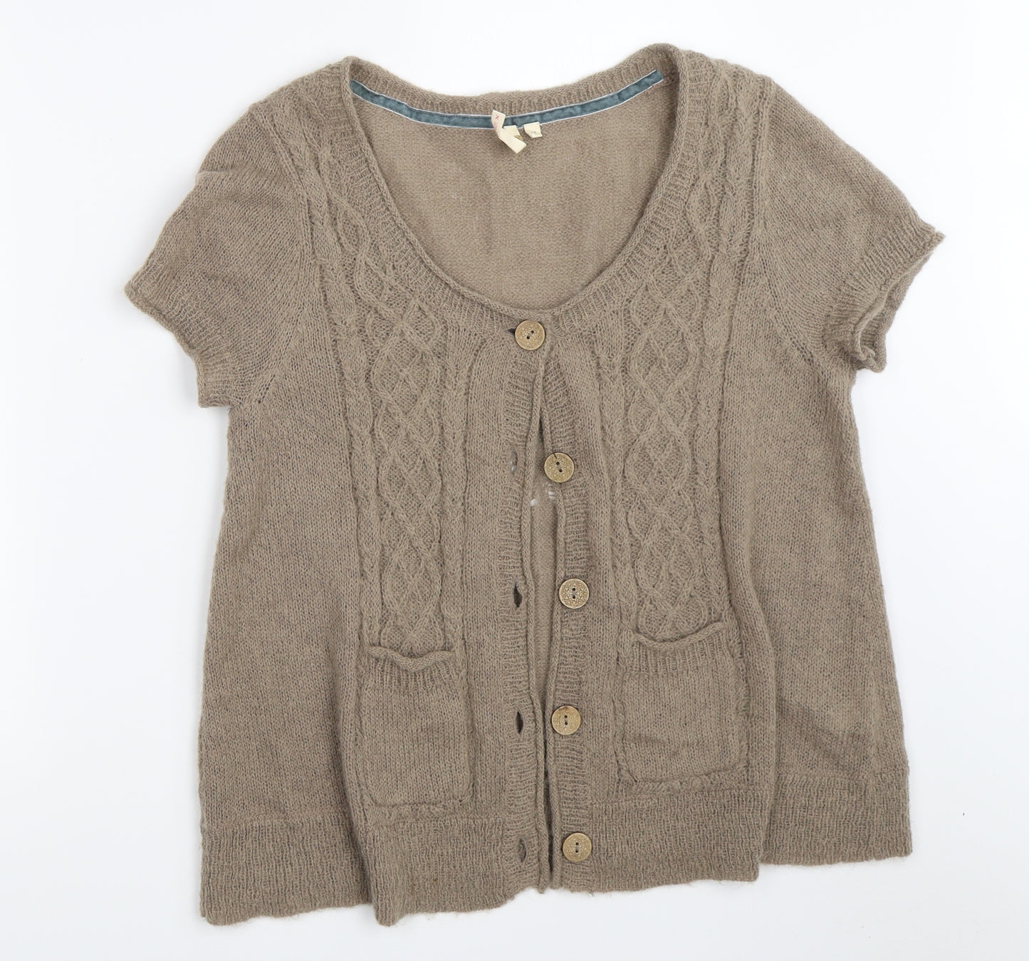 White Stuff Womens Brown   Cardigan Jumper Size 16