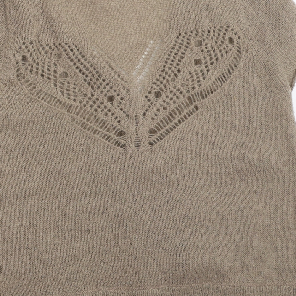 White Stuff Womens Brown   Cardigan Jumper Size 16