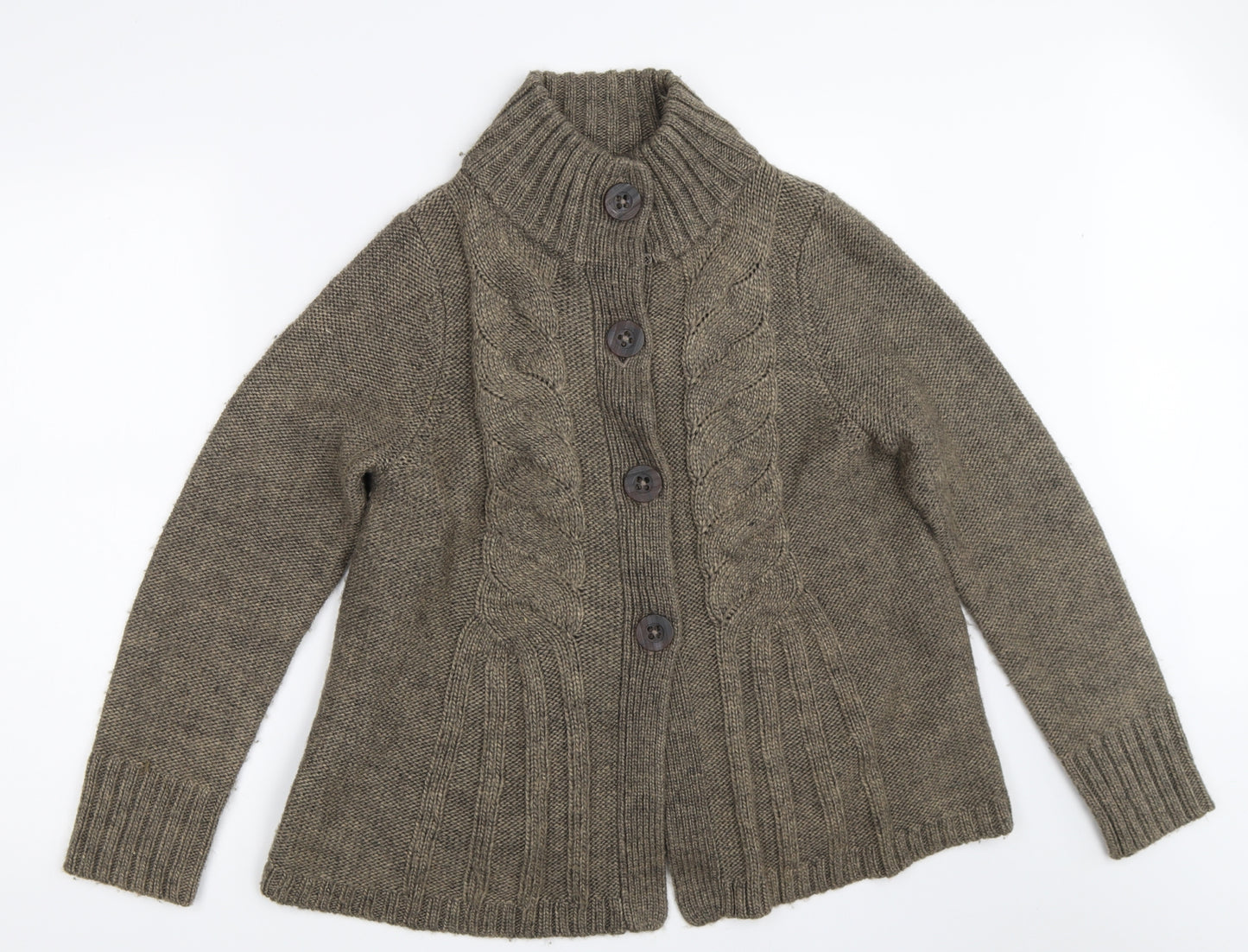Marks and Spencer Womens Brown   Cardigan Jumper Size 16
