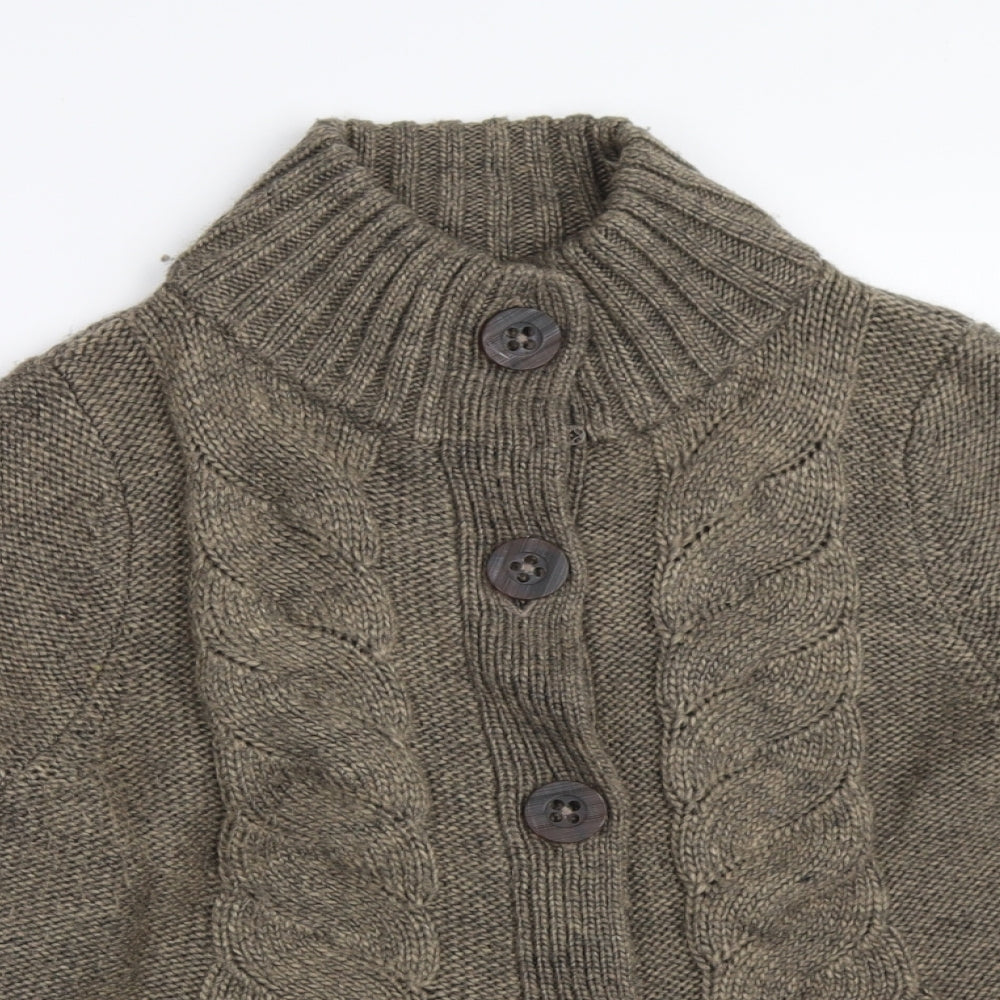 Marks and Spencer Womens Brown   Cardigan Jumper Size 16