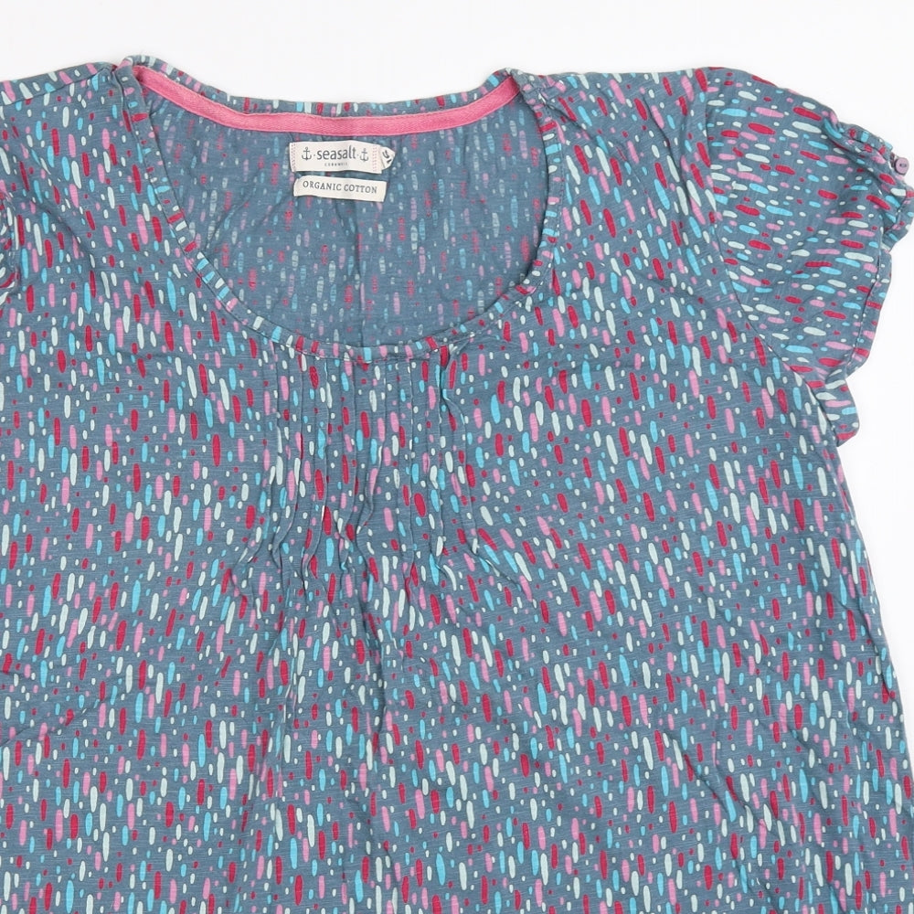 Seasalt Womens Blue   Basic T-Shirt Size 16