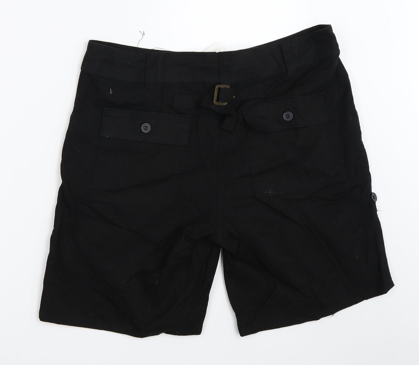 editions Womens Black   Chino Shorts Size 16