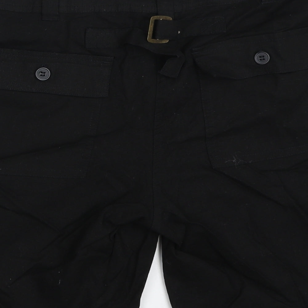 editions Womens Black   Chino Shorts Size 16
