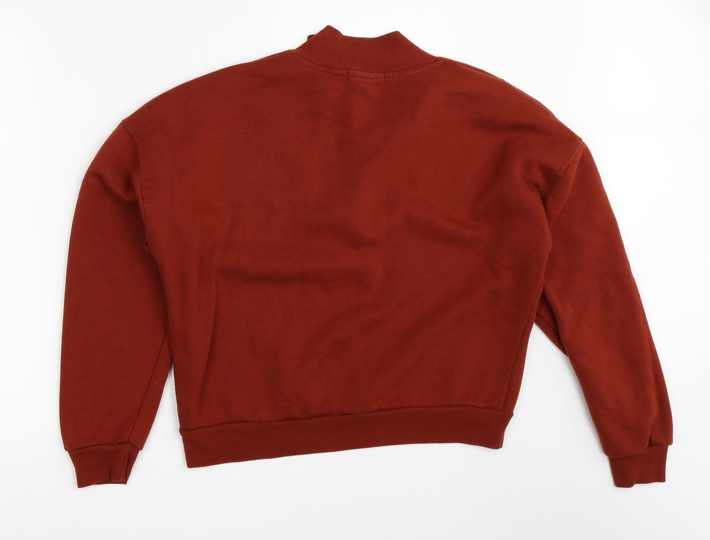 Primark Womens Orange   Henley Sweatshirt Size 10