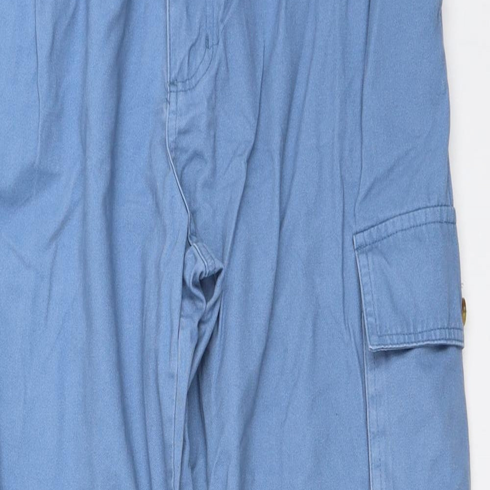 Cotton Traders Womens Blue   Cargo Trousers Size 36 in L28 in