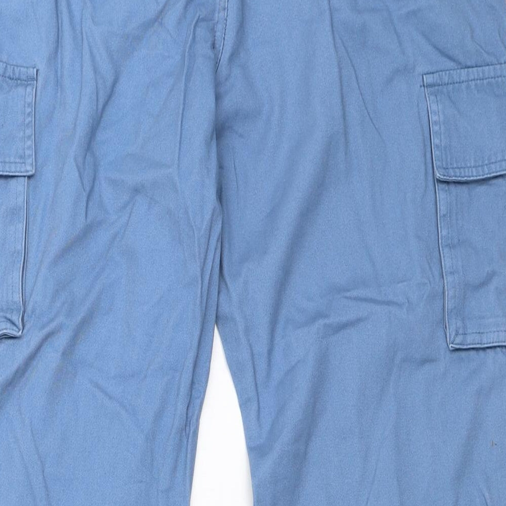 Cotton Traders Womens Blue   Cargo Trousers Size 36 in L28 in