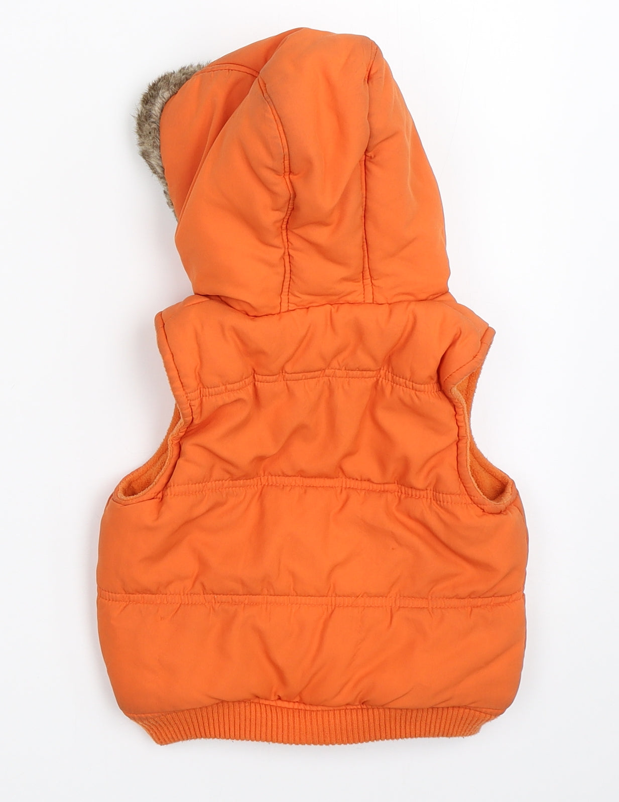 George Boys Orange   Gilet Coat Size 12-18 Months