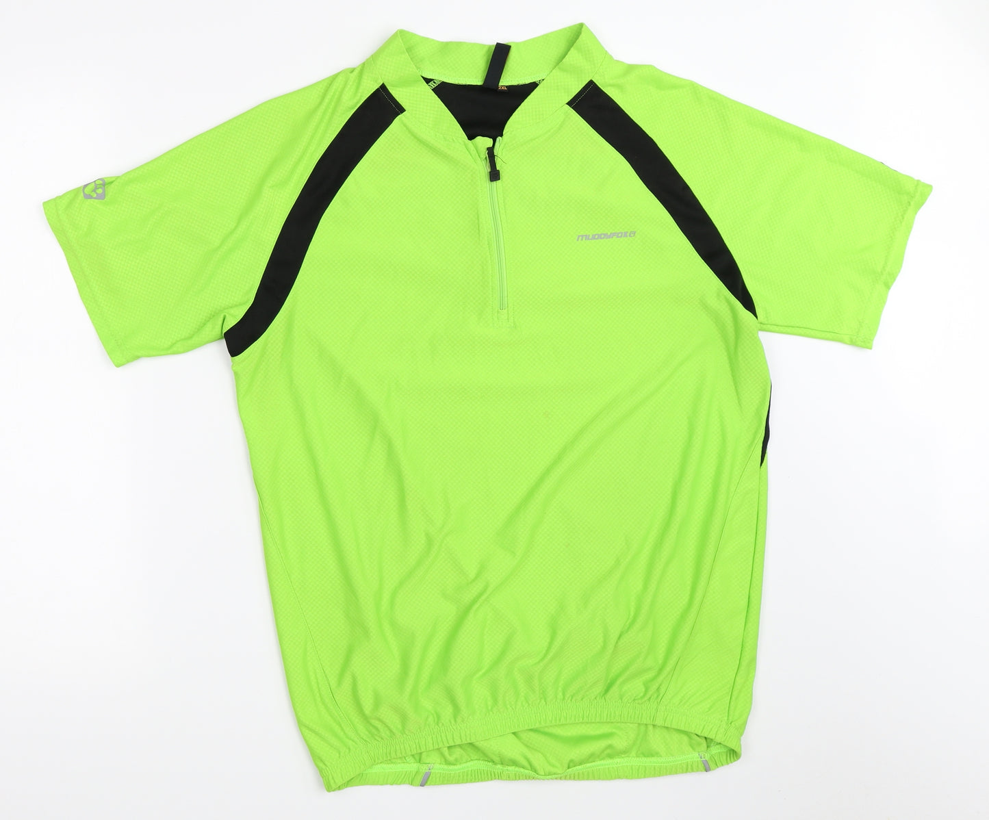 Muddy Fox Mens Green   Basic T-Shirt Size 2XL