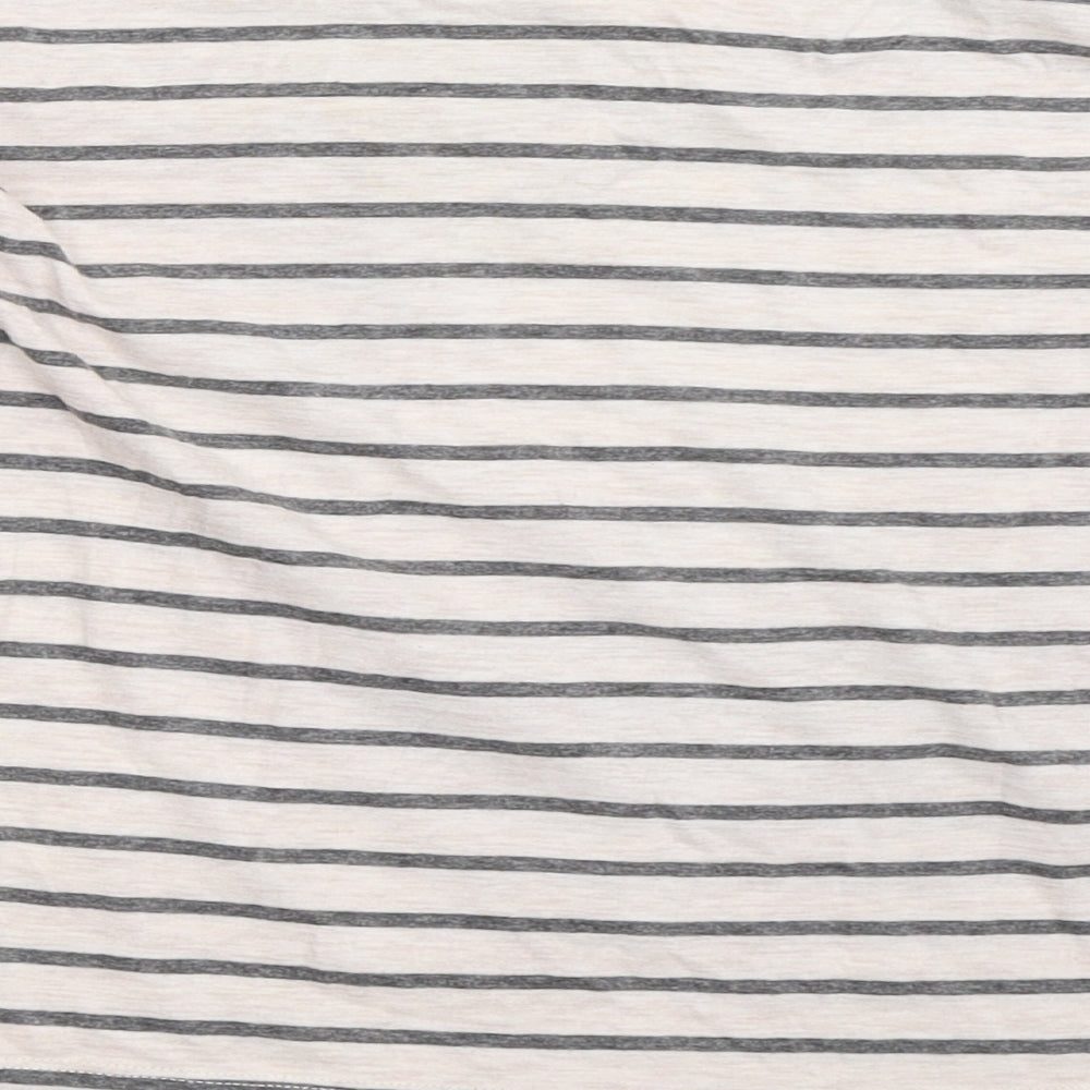 F&F Girls Pink Striped  Basic T-Shirt Size 9-10 Years