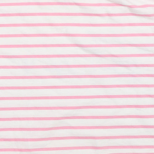 F&F Girls Pink Striped  Basic T-Shirt Size 11-12 Years