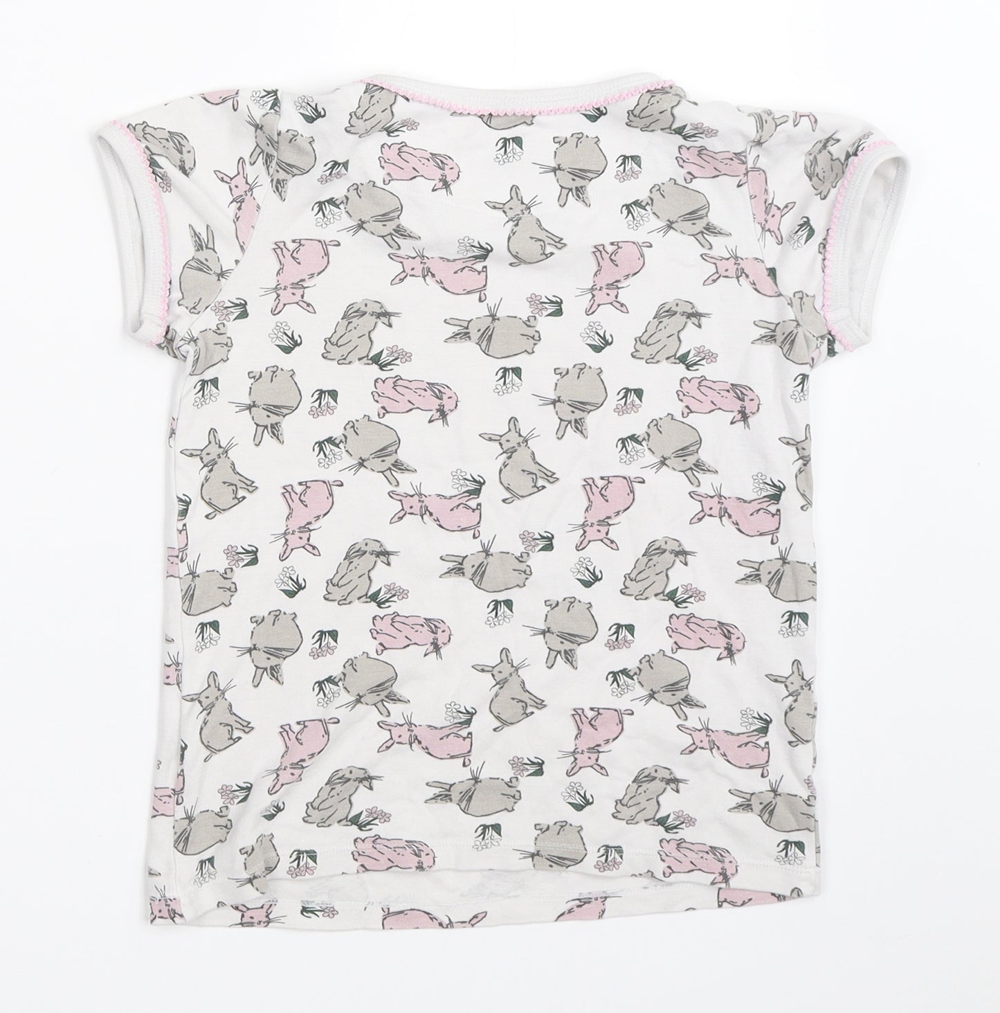 Lily & Dan Girls Grey   Basic T-Shirt Size 7-8 Years