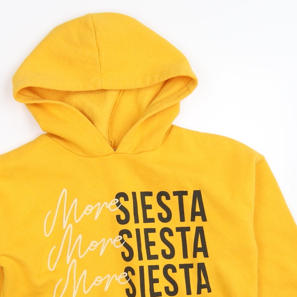 Candy Couture Girls Yellow   Pullover Hoodie Size 13 Years