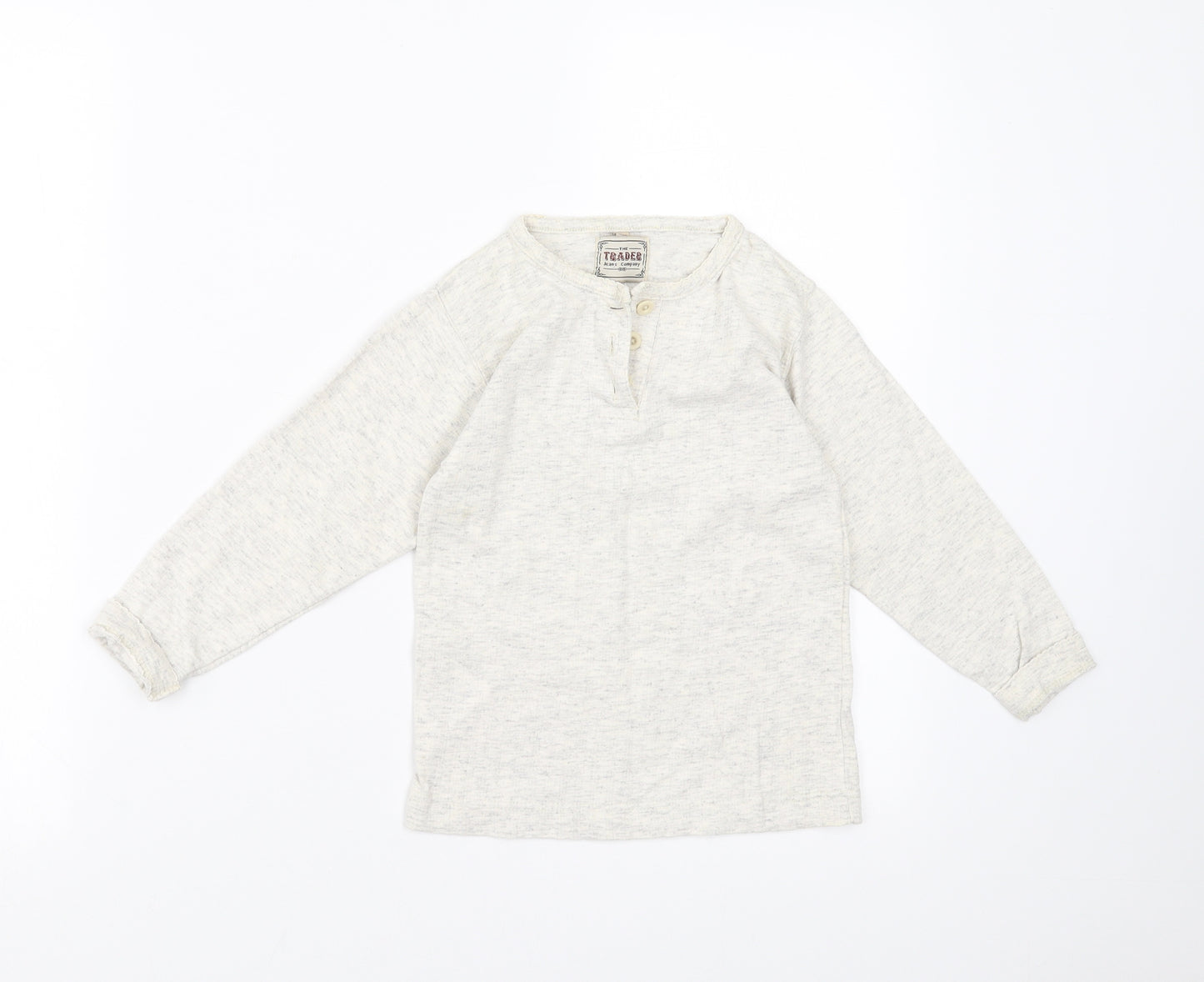 The Trader Jeans Company Boys Ivory   Basic T-Shirt Size 5 Years