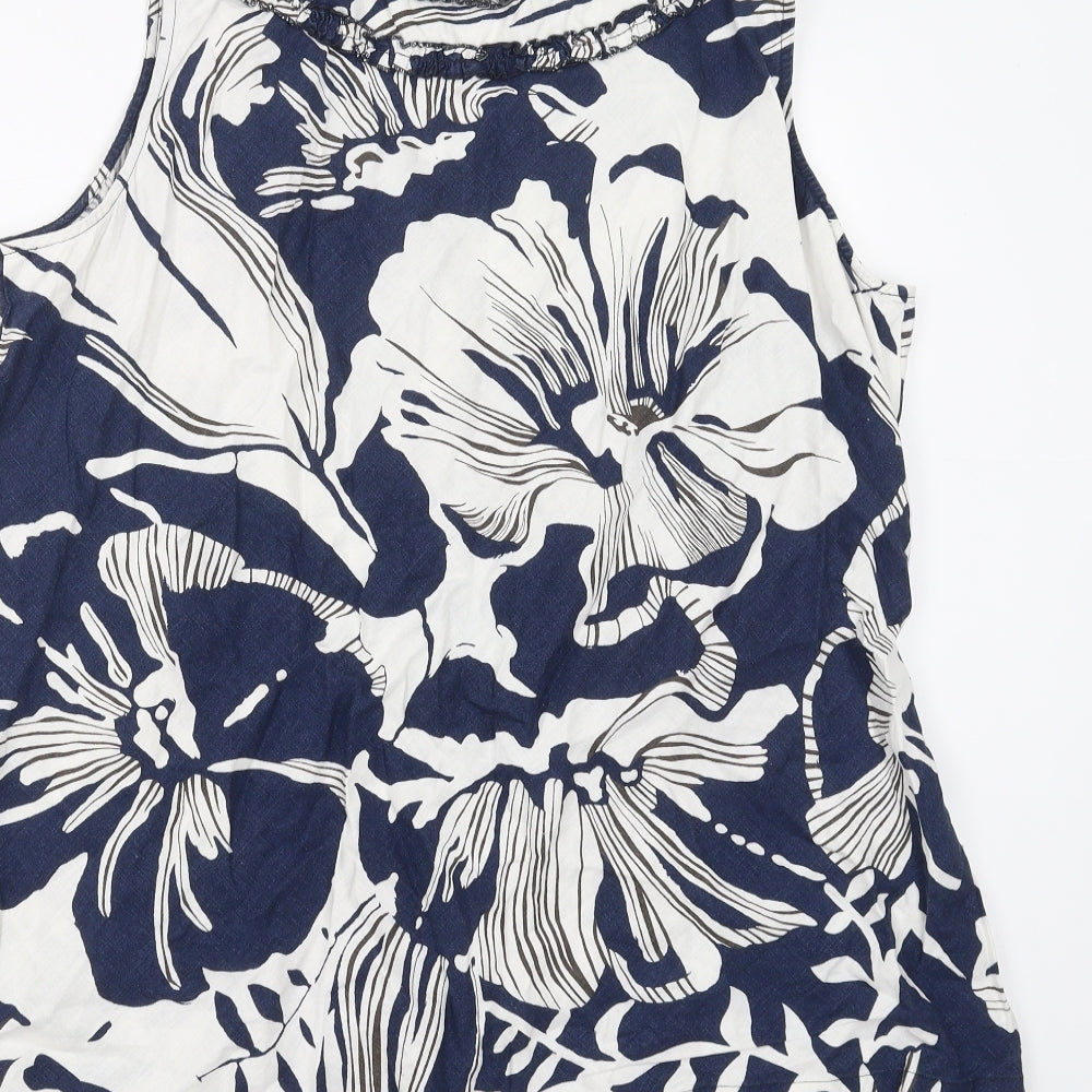 Moda at George  Womens Blue Floral  Basic Blouse Size 22