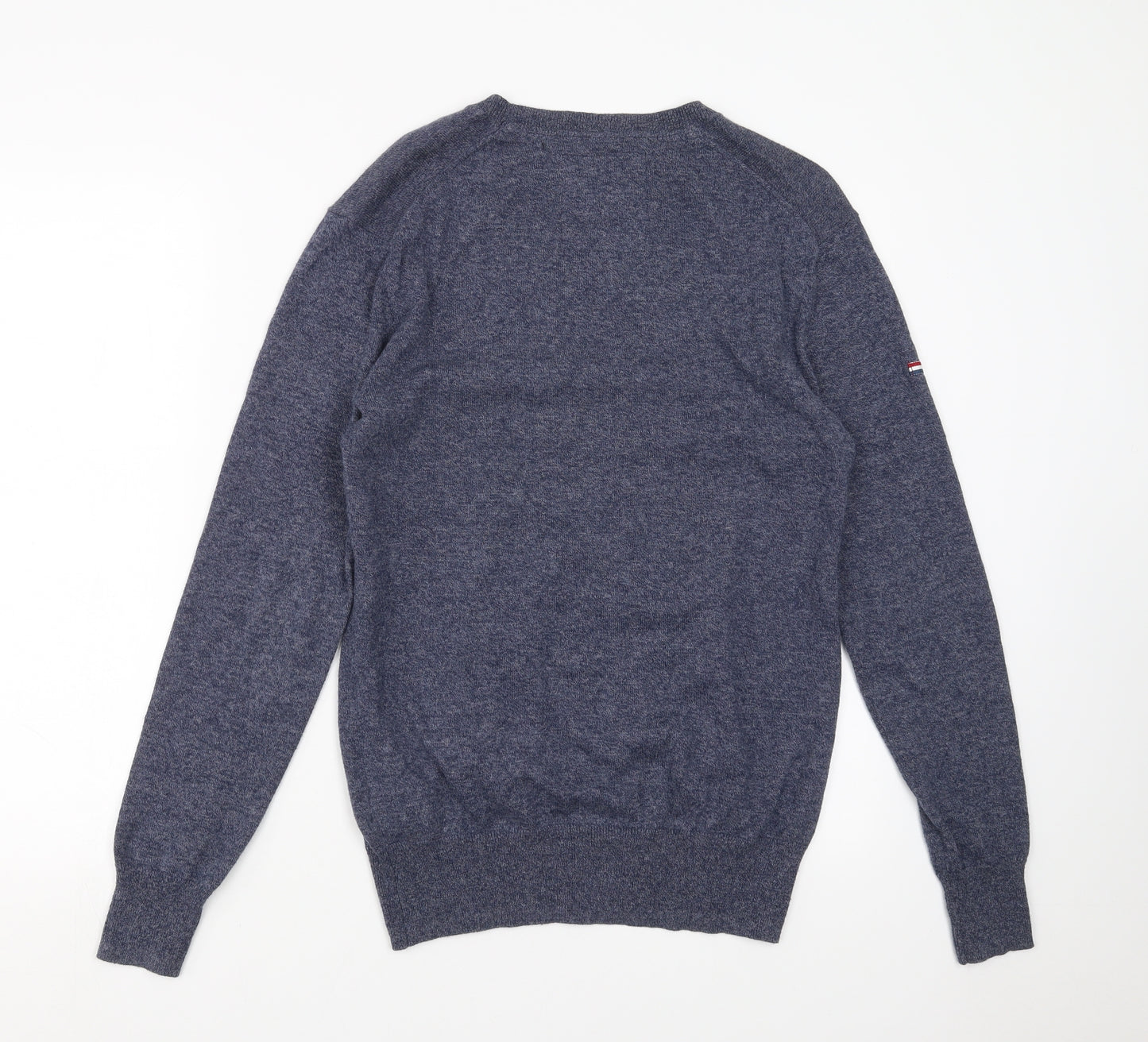 Superdry Mens Blue  Knit Pullover Jumper Size S