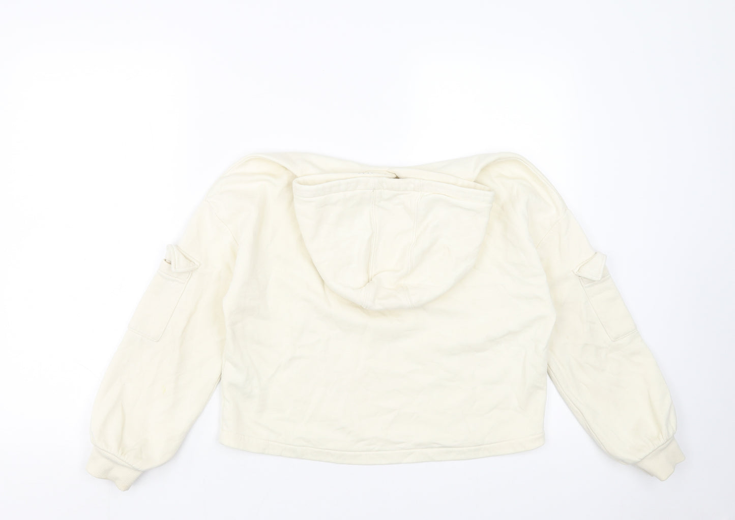 Marks and Spencer Girls Ivory   Pullover Hoodie Size 11-12 Years
