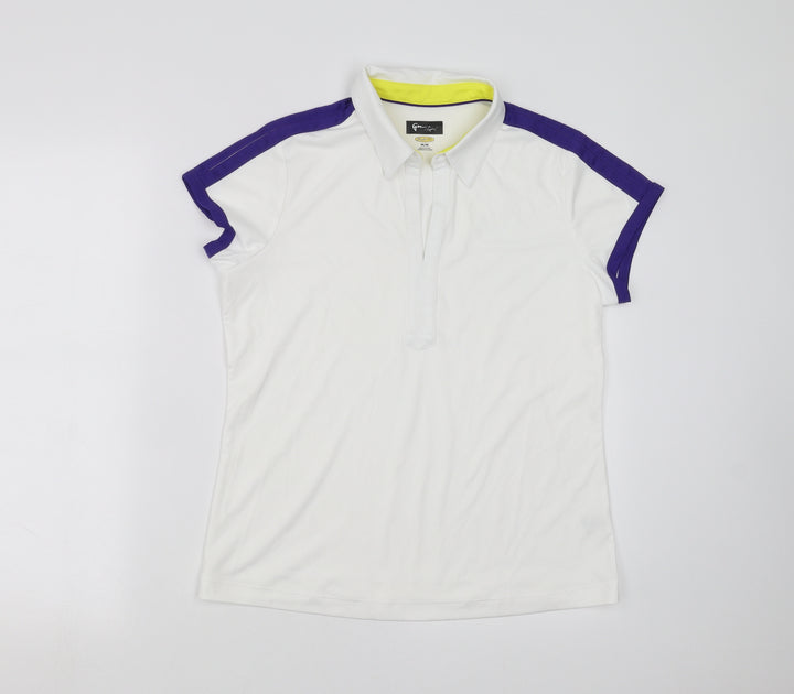 GU Womens White   Basic Polo Size M