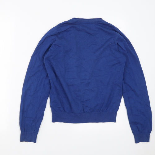 Marks and Spencer Girls Blue  Knit Cardigan Jumper Size 11-12 Years