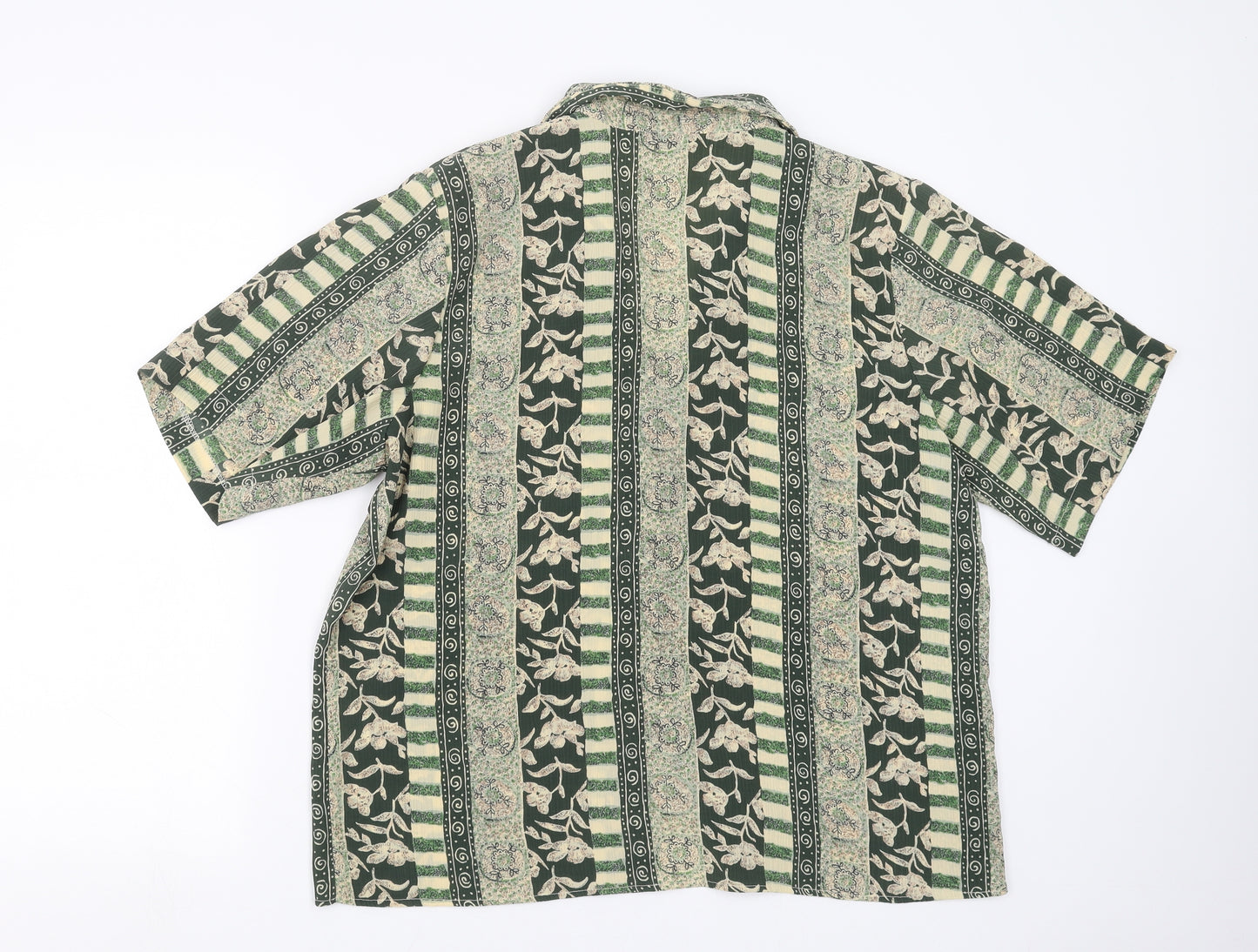 BERKETEX Womens Green Floral  Basic Blouse Size 18