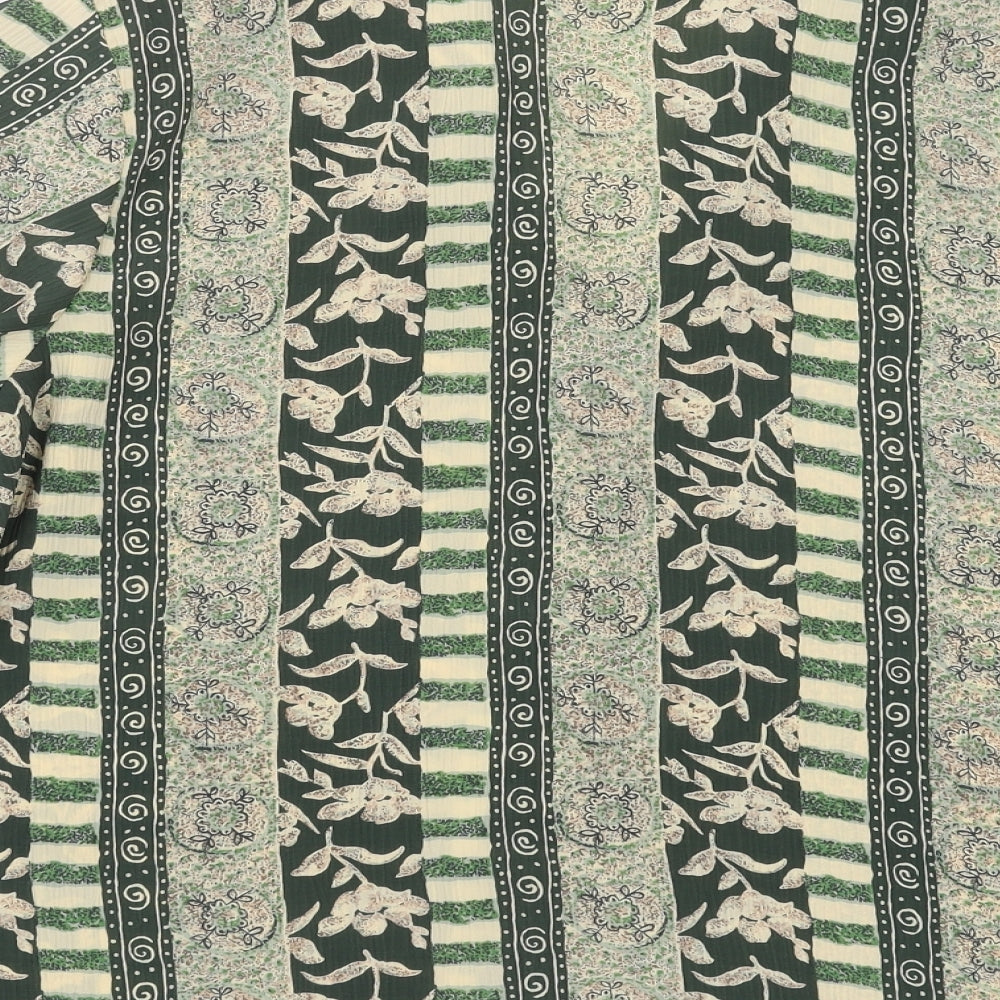 BERKETEX Womens Green Floral  Basic Blouse Size 18