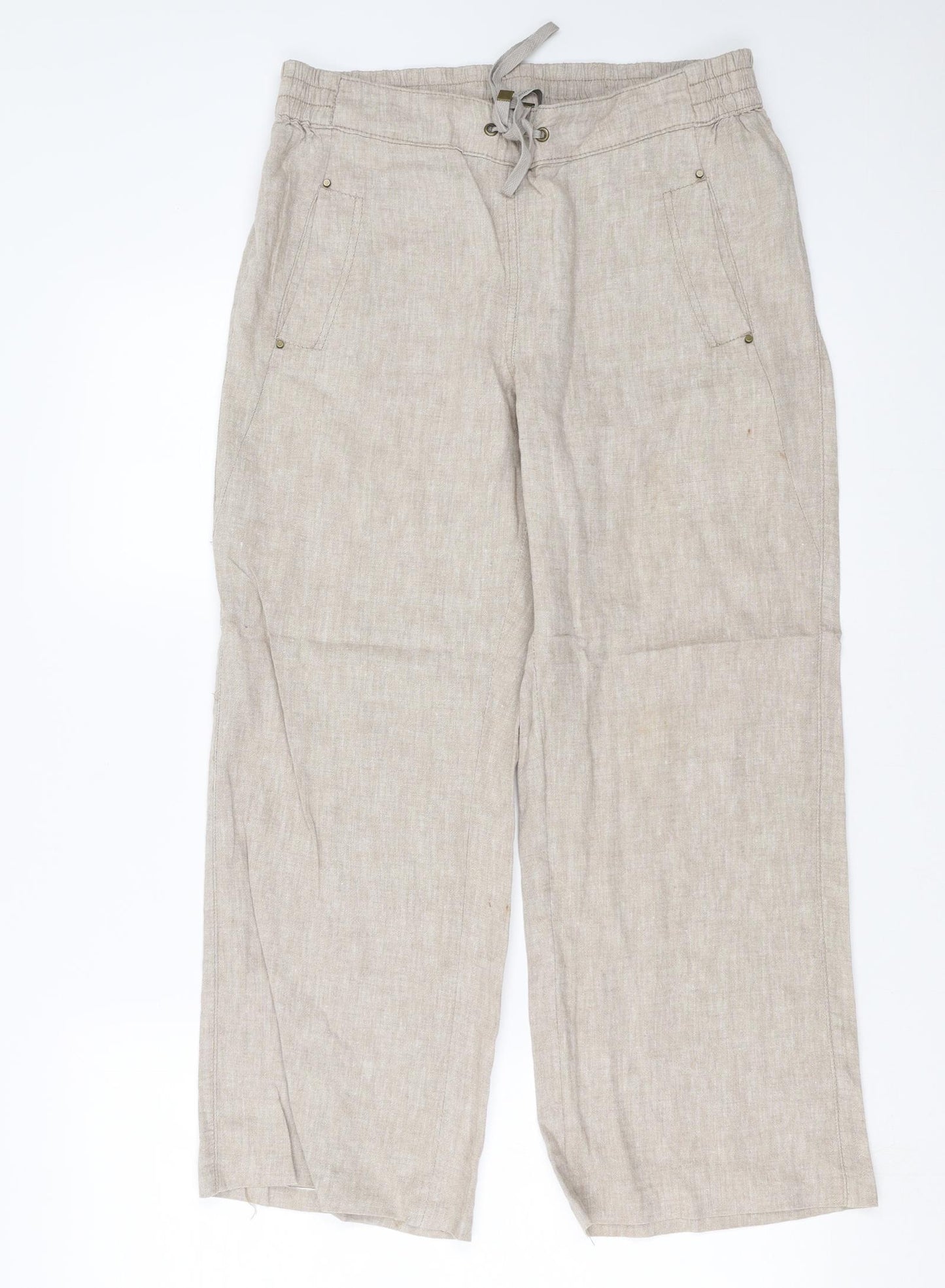 George Womens Beige   Trousers  Size 10 L25 in